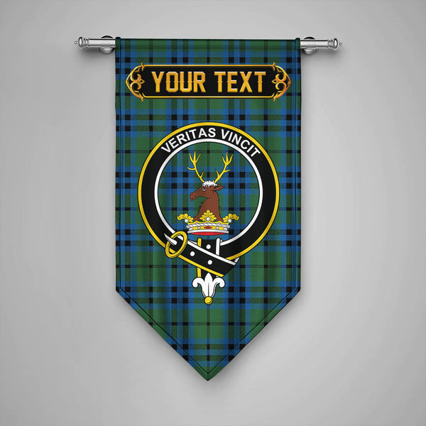 Keith (Marshall) Ancient Clan Badge Tartan Gonfalon Personalize