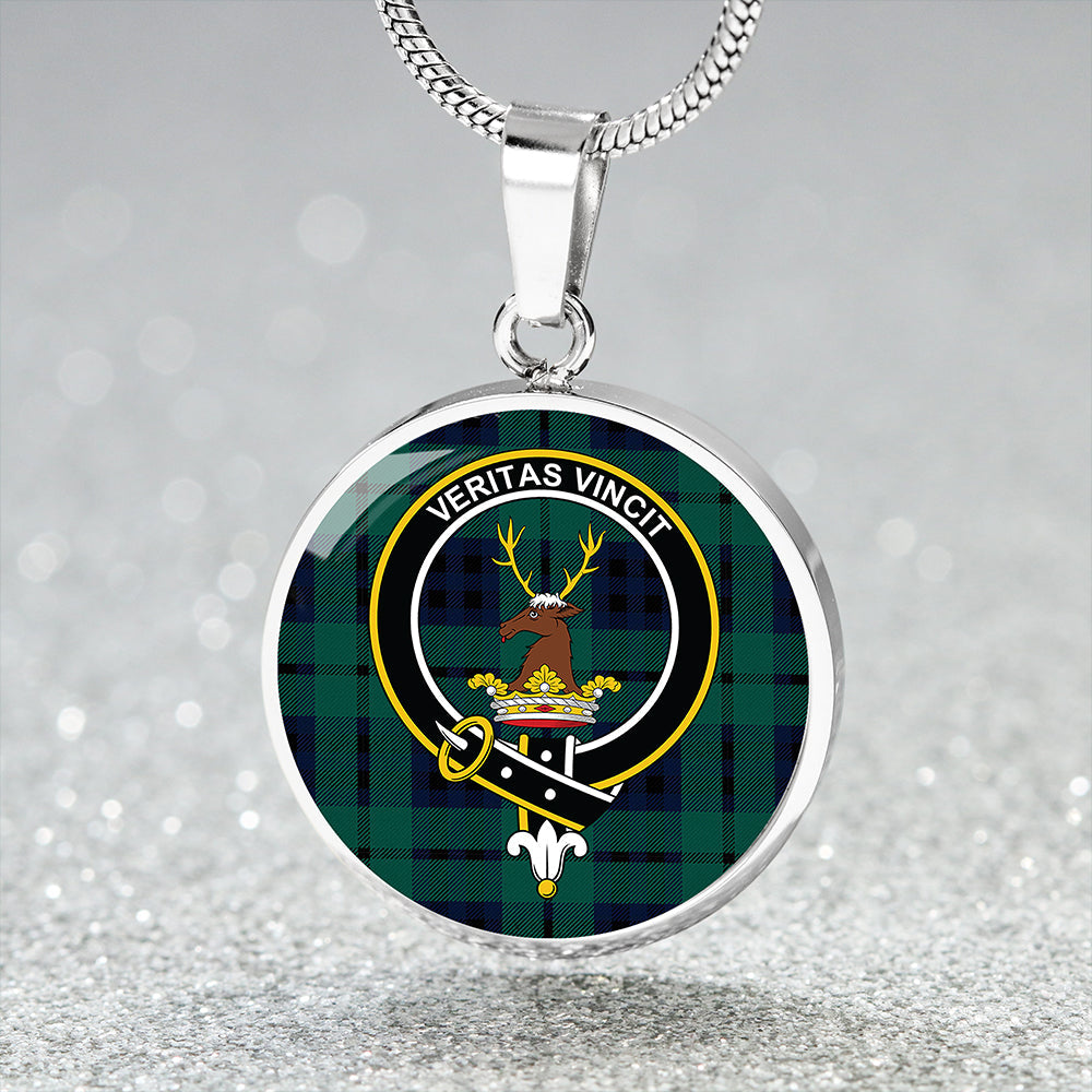 Scottish Tartan Keith (Marshall) Modern Clan Circle Necklace Classic Style