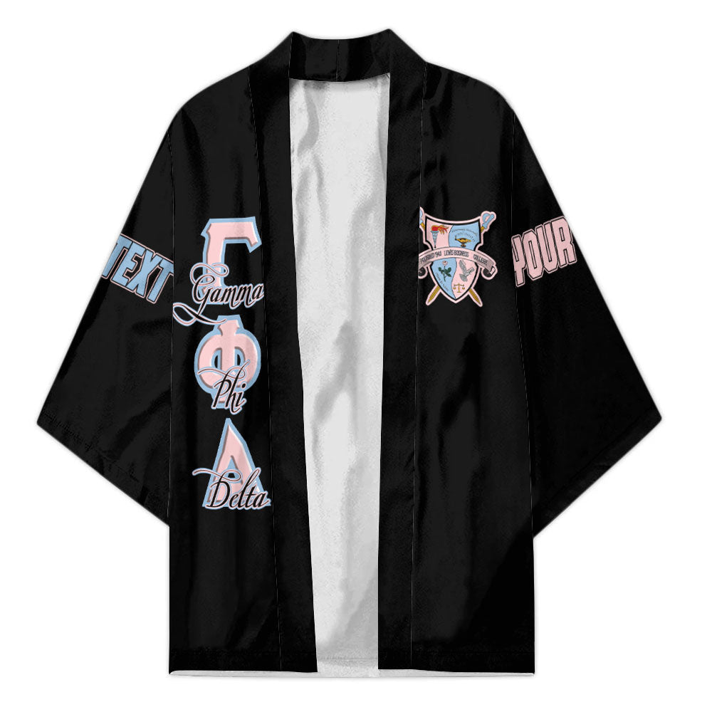 Sorority Kimono - Personalized Gamma Phi Delta Kimono Dark Style