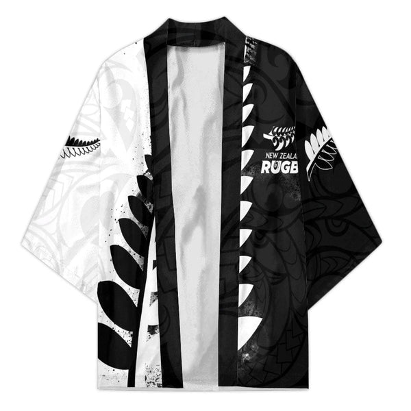 Custom New Zealand Rugby Kimono Silver Fern Style