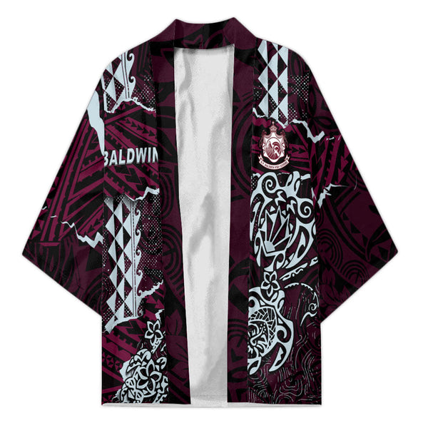 Hawaii Baldwin High School Custom Kimono Polynesian Turtle Style