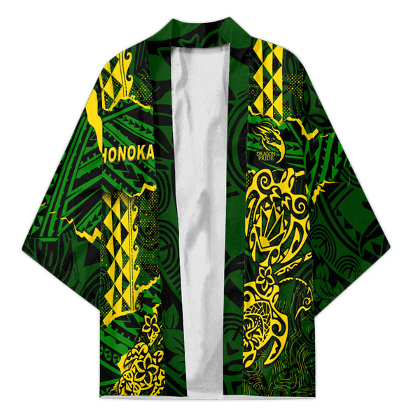 Hawaii Honoka High & Intermediate School Custom Kimono Polynesian Turtle Style