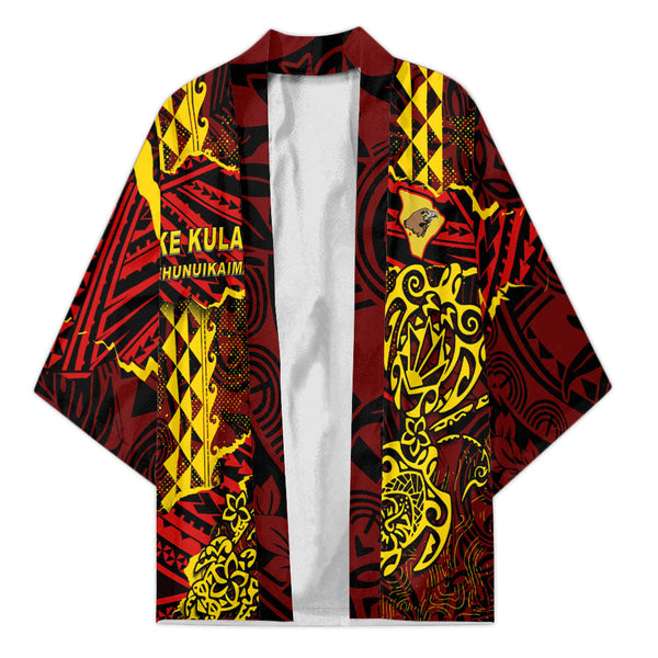 Hawaii Ke Kula O Ehunuikaimalino School Custom Kimono Polynesian Turtle Style