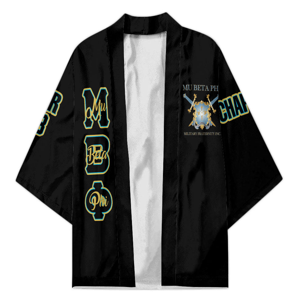 Fraternity Kimono - Personalized Mu Beta Phi Kimono Original Black Style