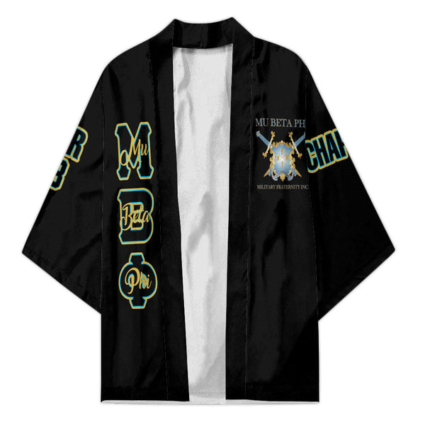 Fraternity Kimono - Personalized Mu Beta Phi Kimono Original Black Style