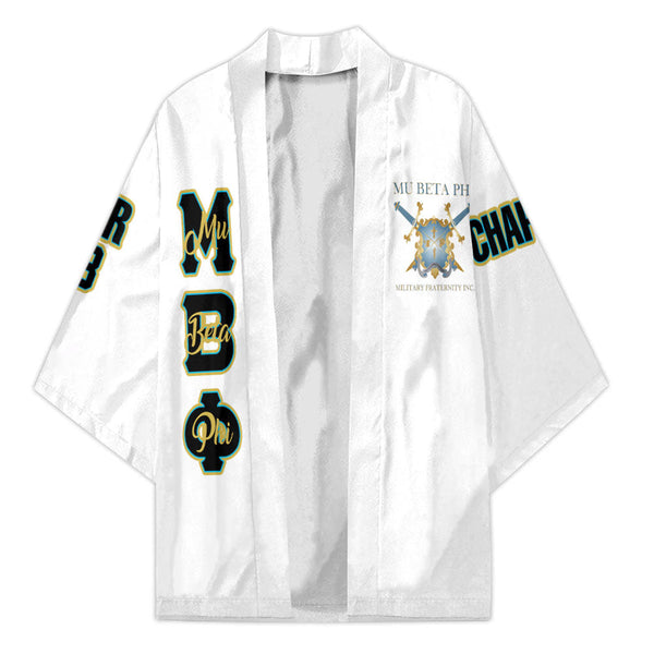 Fraternity Kimono - Personalized Mu Beta Phi Kimono Original White Style