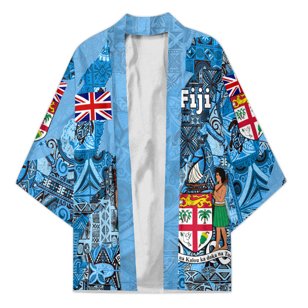 Fiji Flag & Coat Of Arms Kimono