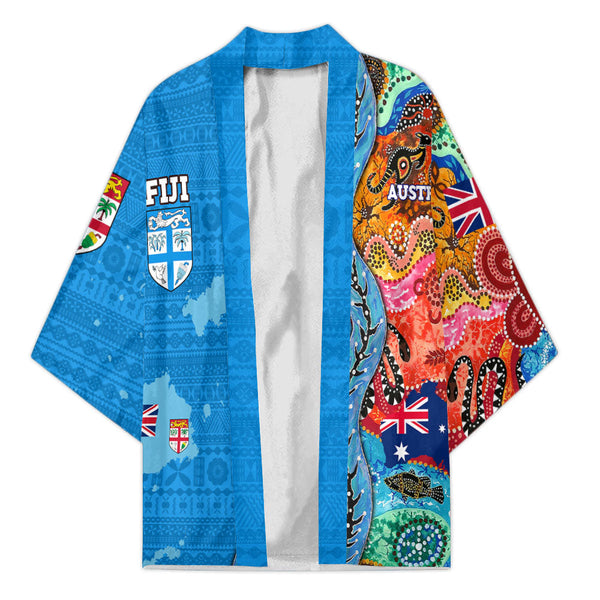 Custom Fiji Tapa & Australia Aboriginal Kimono