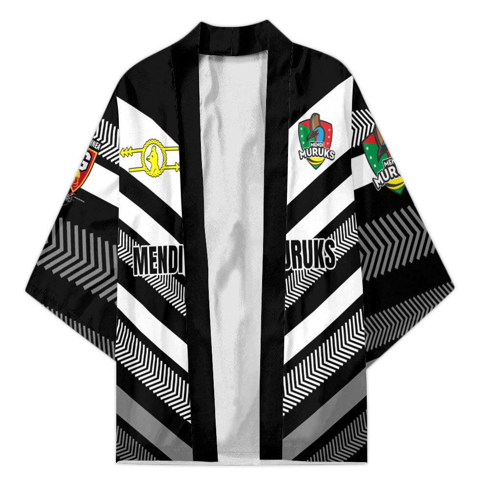 Custom Mendi Muruks Kimono Papua New Guinea Rugby Black & White Style