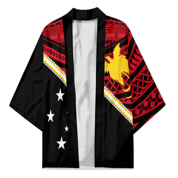 Papua New Guinea Kimono Polynesian Flag Style