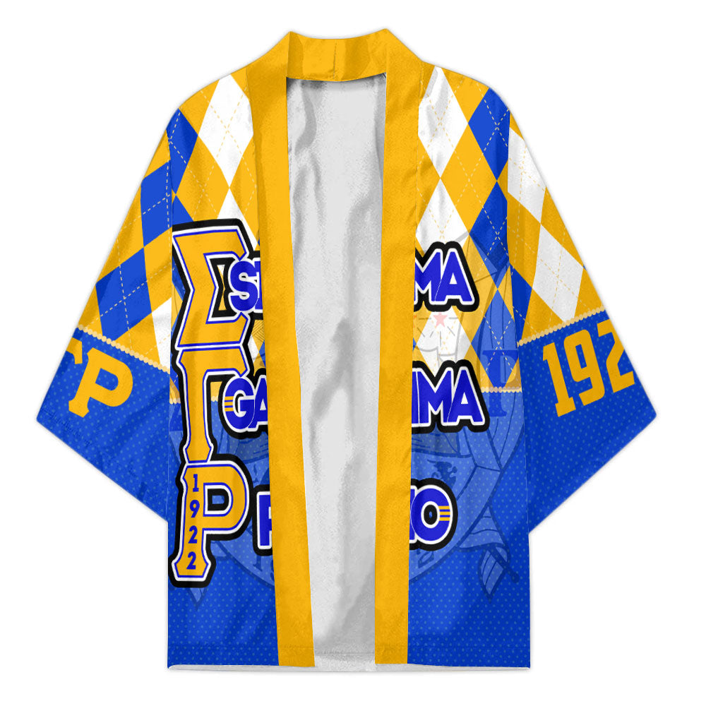 Sorority Kimono - Christmas Sigma Gamma Rho Girl Kimono Rhombus Pattern Style