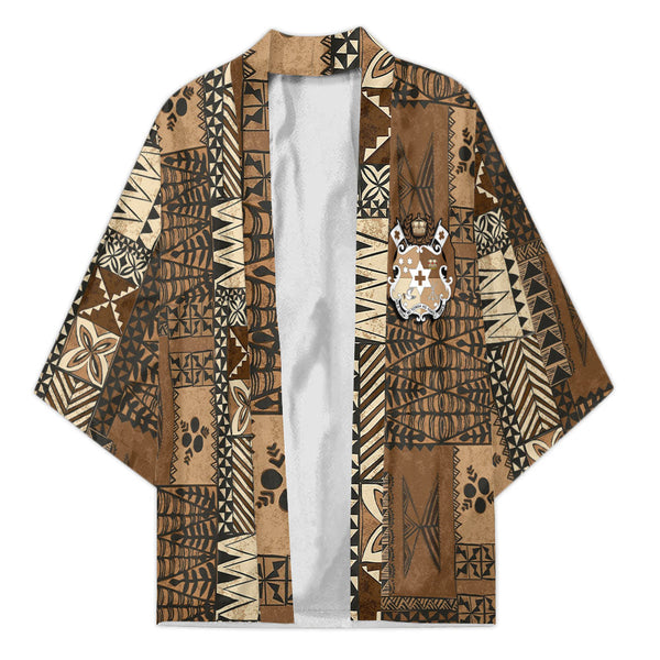 Custom Tonga Kimono Ngatu Tapa Style