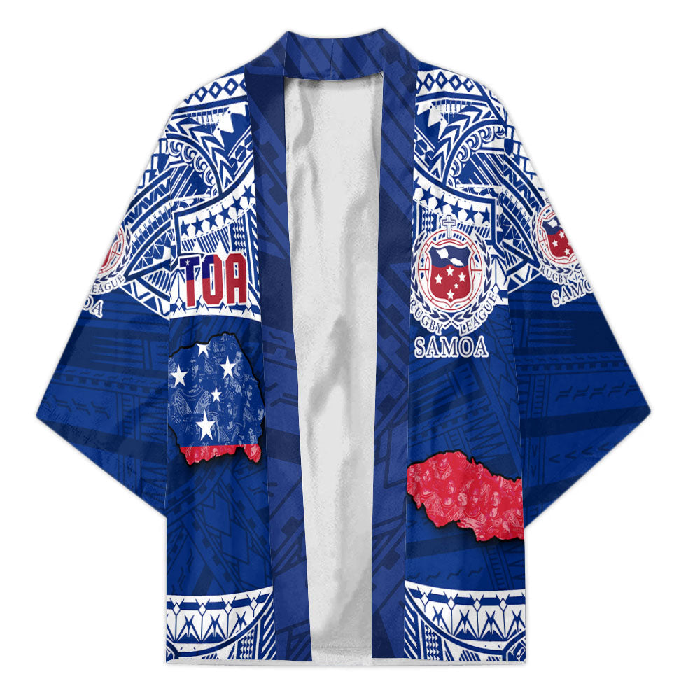 Custom Samoa TOA Rugby Kimono Map Style