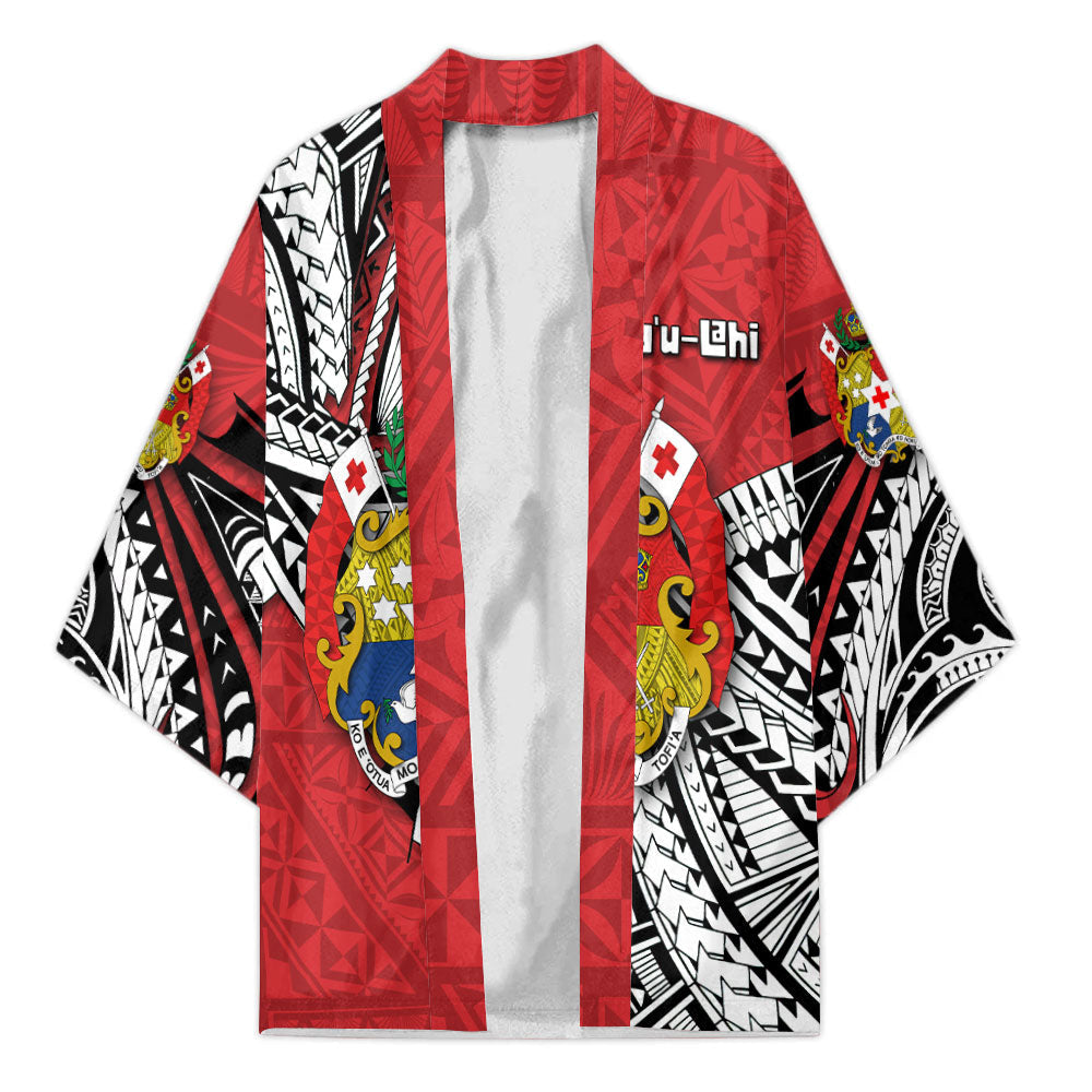 Custom Tonga Vava'u Lahi Coat Of Arms Kimono