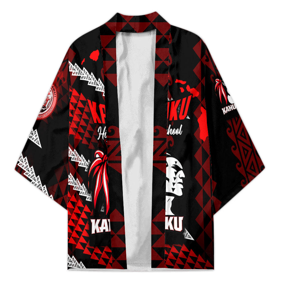 Hawaii Kahuku High & Intermediate School Custom Kimono Map Style