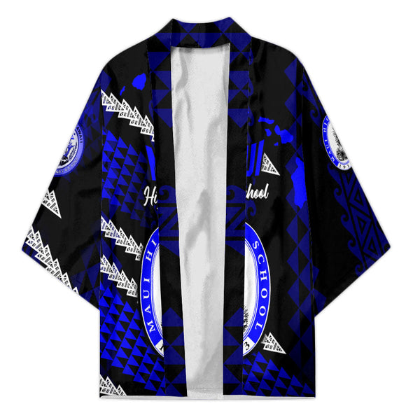 Hawaii Maui High School Custom Kimono Map Style