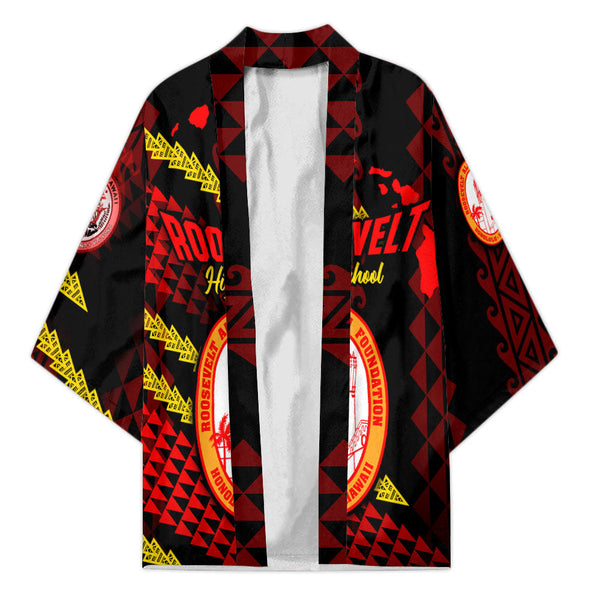 Hawaii Roosevelt High School Custom Kimono Map Style