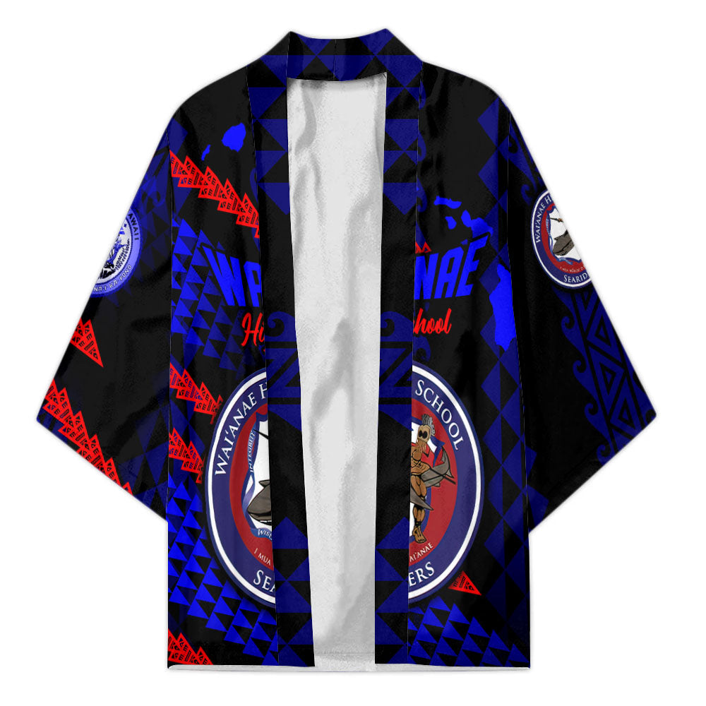 Hawaii Waianae High School Custom Kimono Map Style