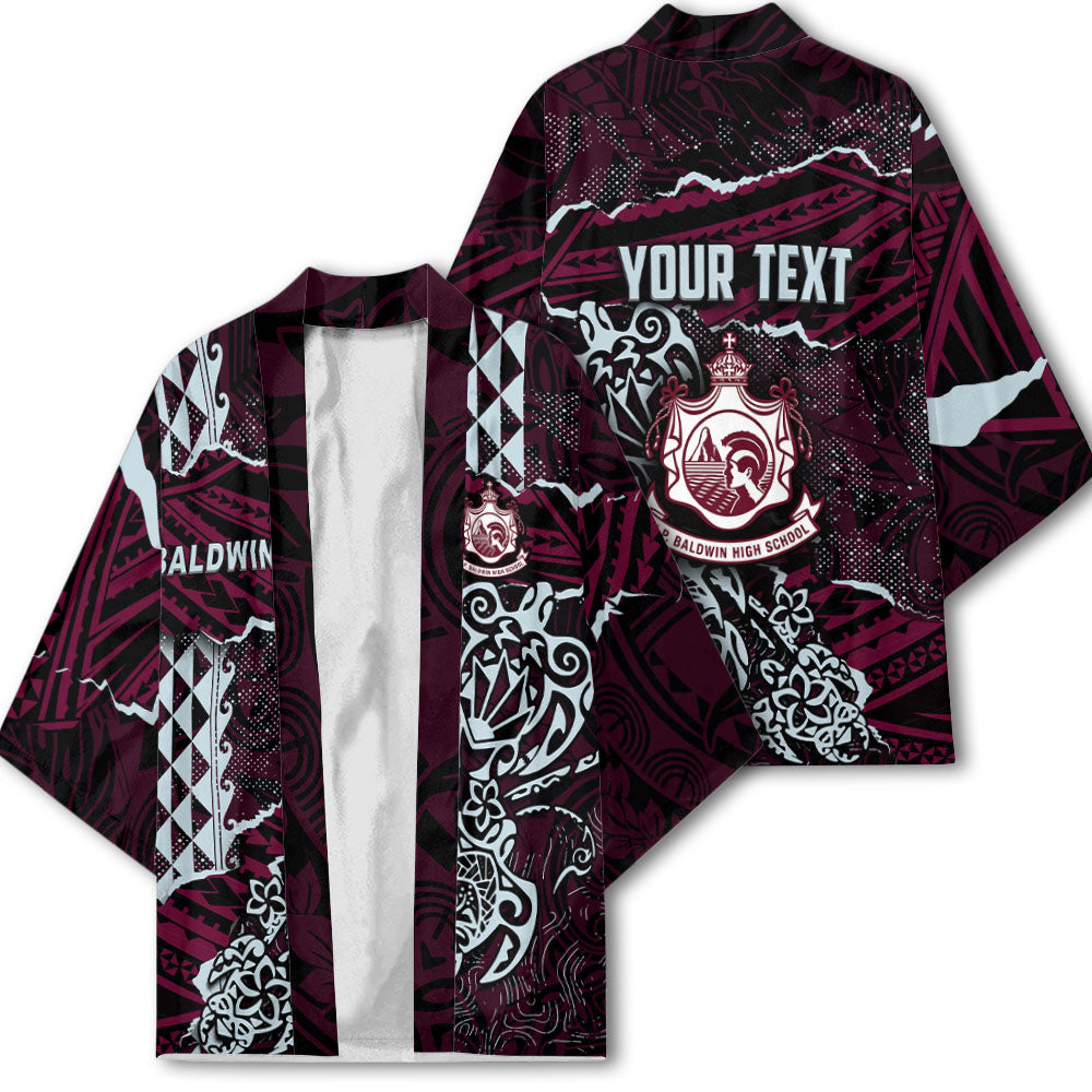 Hawaii Baldwin High School Custom Kimono Polynesian Turtle Style