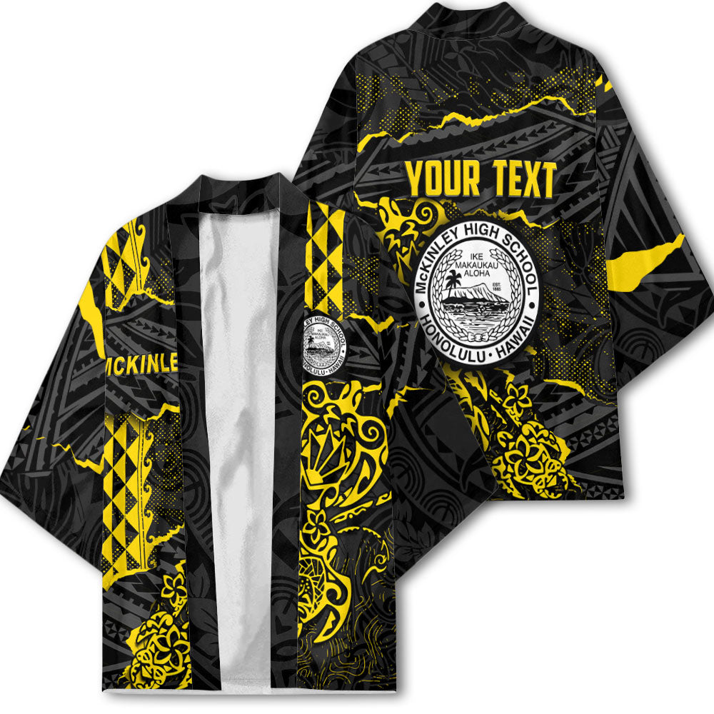 Hawaii President William McKinley High School Custom Kimono Polynesian Turtle Style