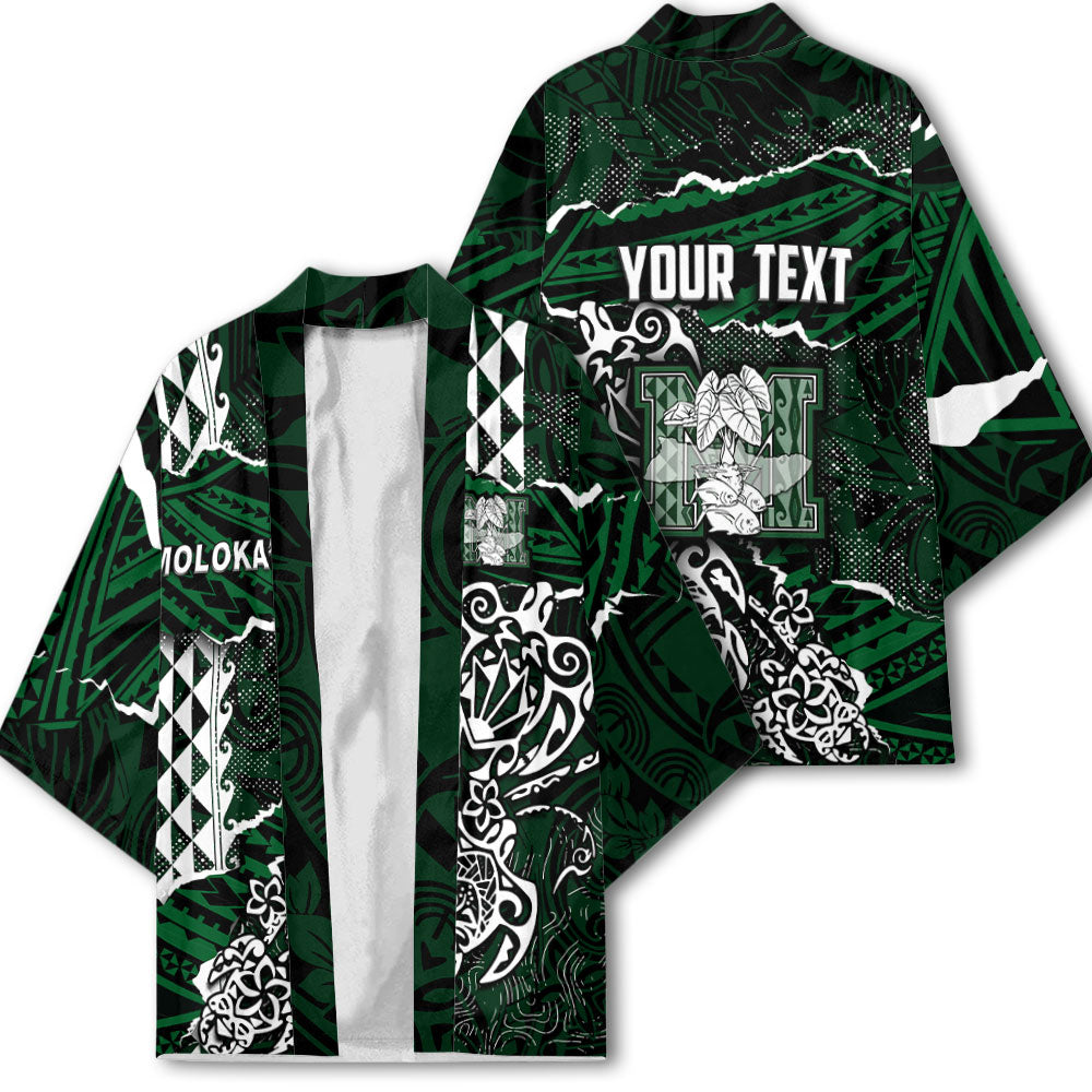 Hawaii Molokai High School Custom Kimono Polynesian Turtle Style