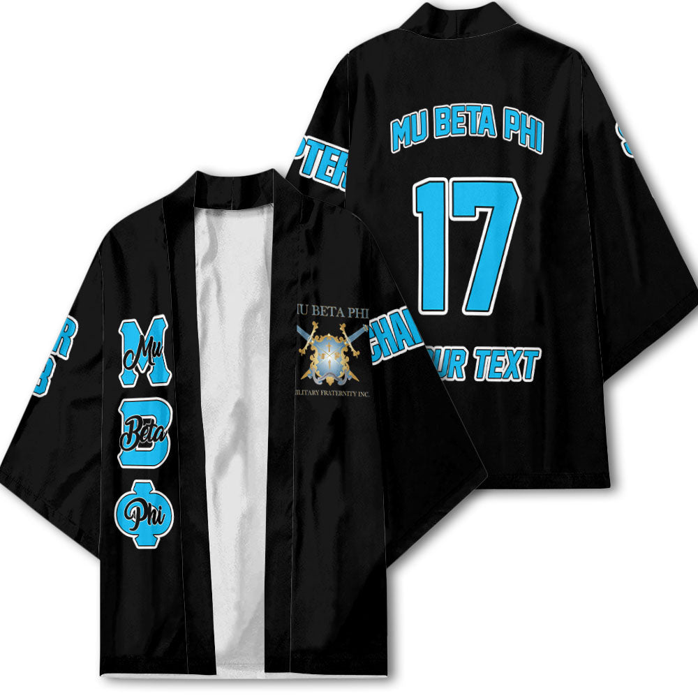 Fraternity Kimono - Personalized Mu Beta Phi Kimono Original Dark Style