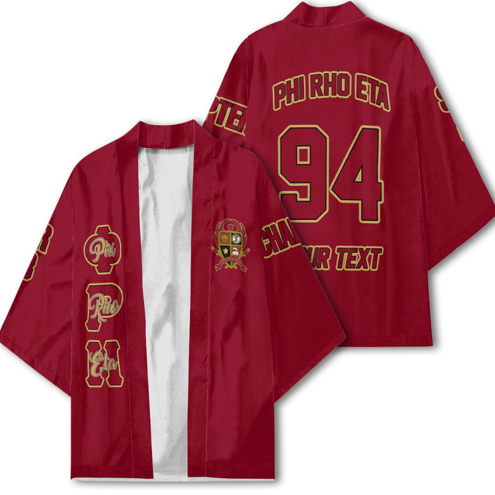 Fraternity Kimono - Personalized Phi Rho Eta Kimono Original Maroon Style