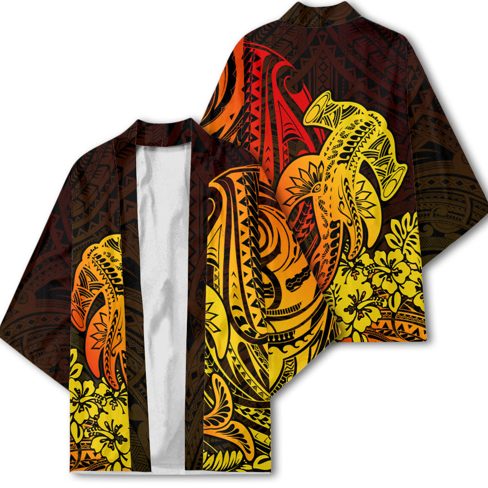 Hawaii Hammerhead Shark Kimono Reggae Style