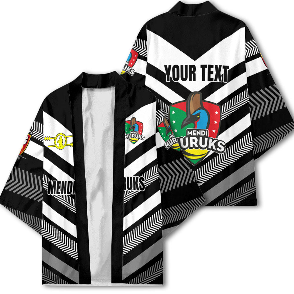 Custom Mendi Muruks Kimono Papua New Guinea Rugby Black & White Style