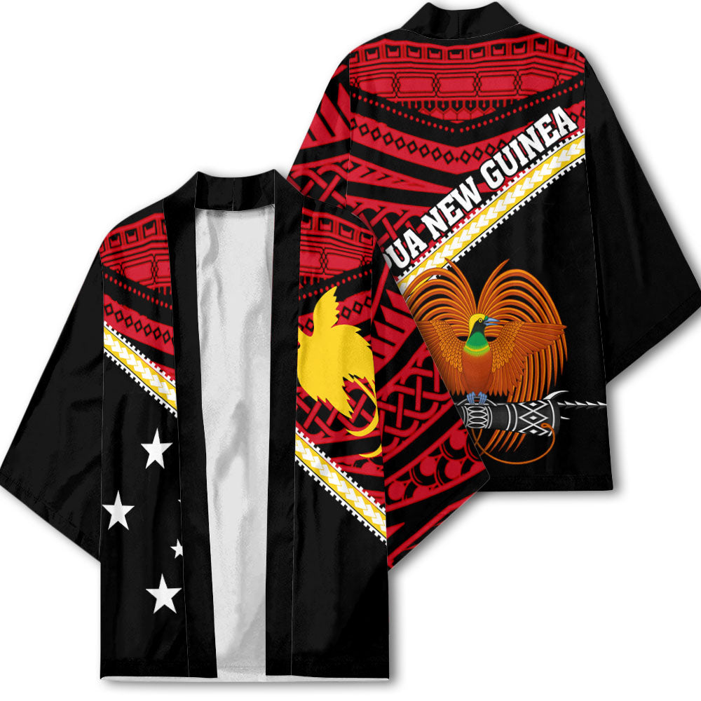 Papua New Guinea Kimono Polynesian Flag Style