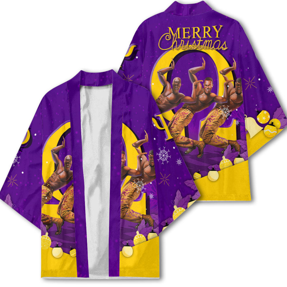 Fraternity Kimono - OPP Christmas Kimono Omega Man Hand Sign Style