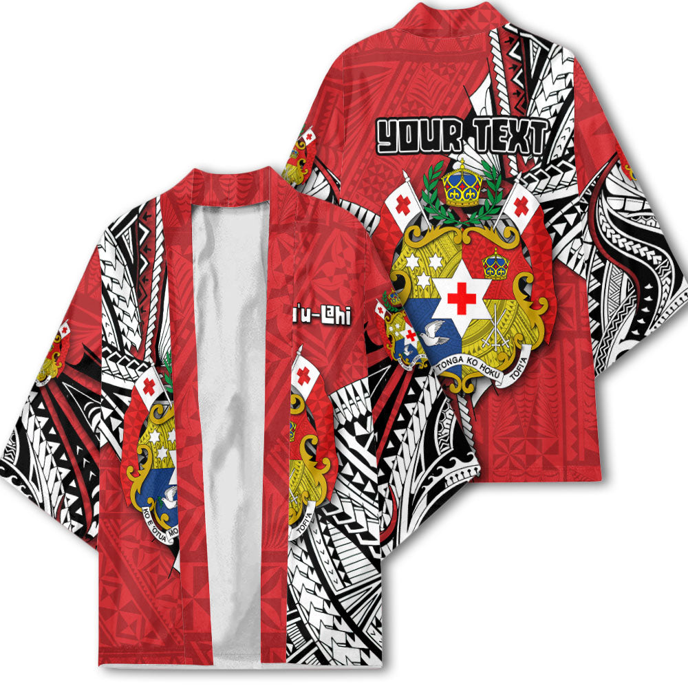 Custom Tonga Vava'u Lahi Coat Of Arms Kimono