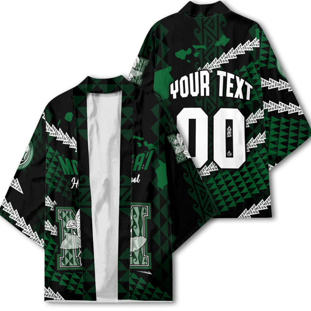 Hawaii Molokai High School Custom Kimono Map Style