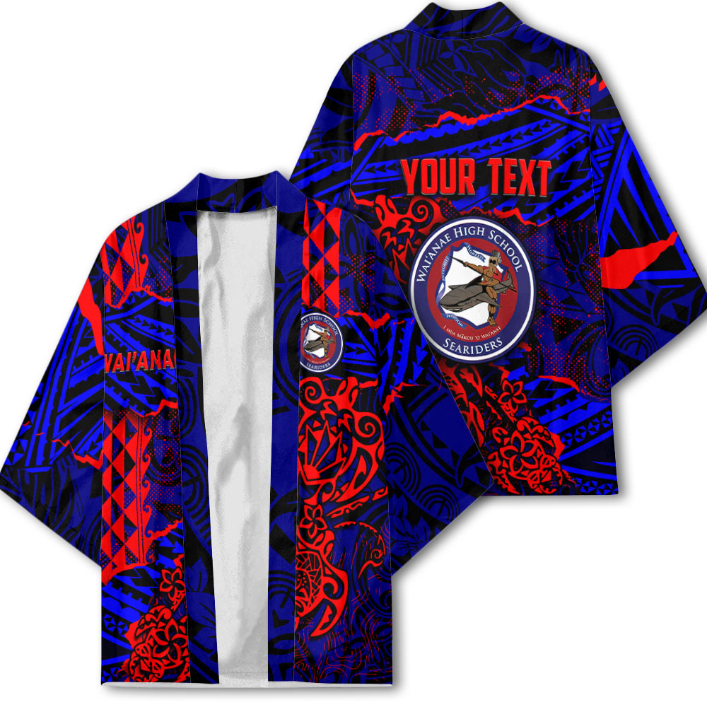 Hawaii Waianae High School Custom Kimono Polynesian Turtle Style