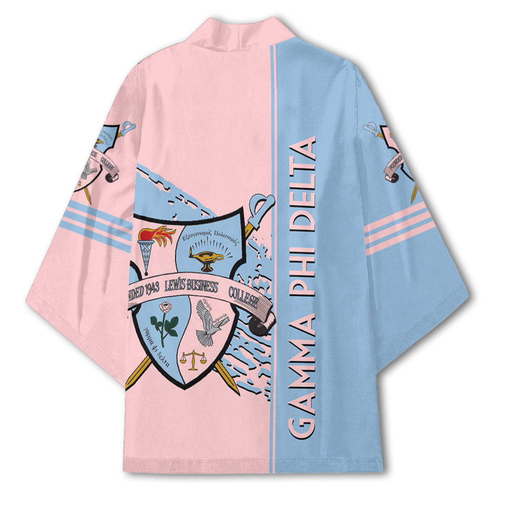 Sorority Kimono - Gamma Phi Delta Kimono Quarter Style