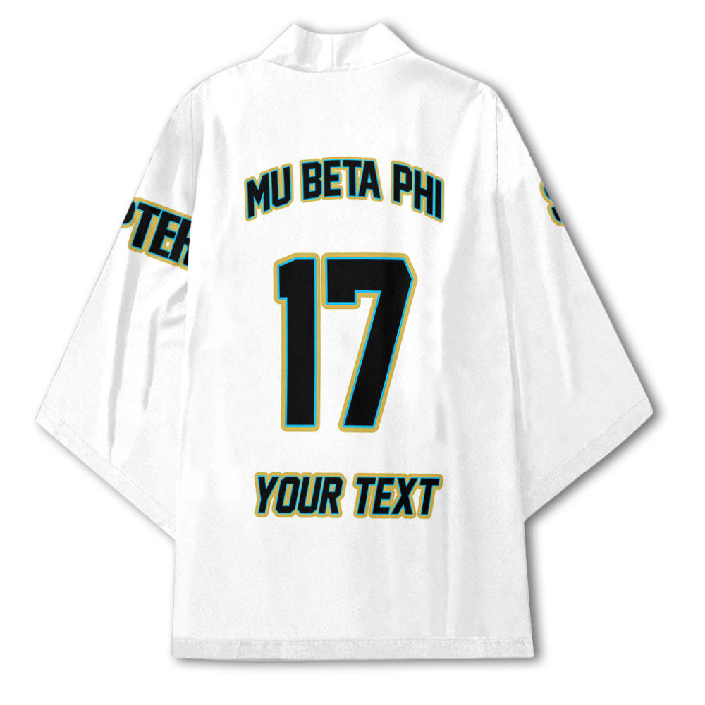 Fraternity Kimono - Personalized Mu Beta Phi Kimono Original White Style