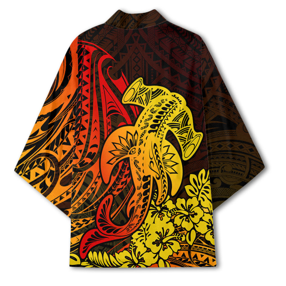 Hawaii Hammerhead Shark Kimono Reggae Style