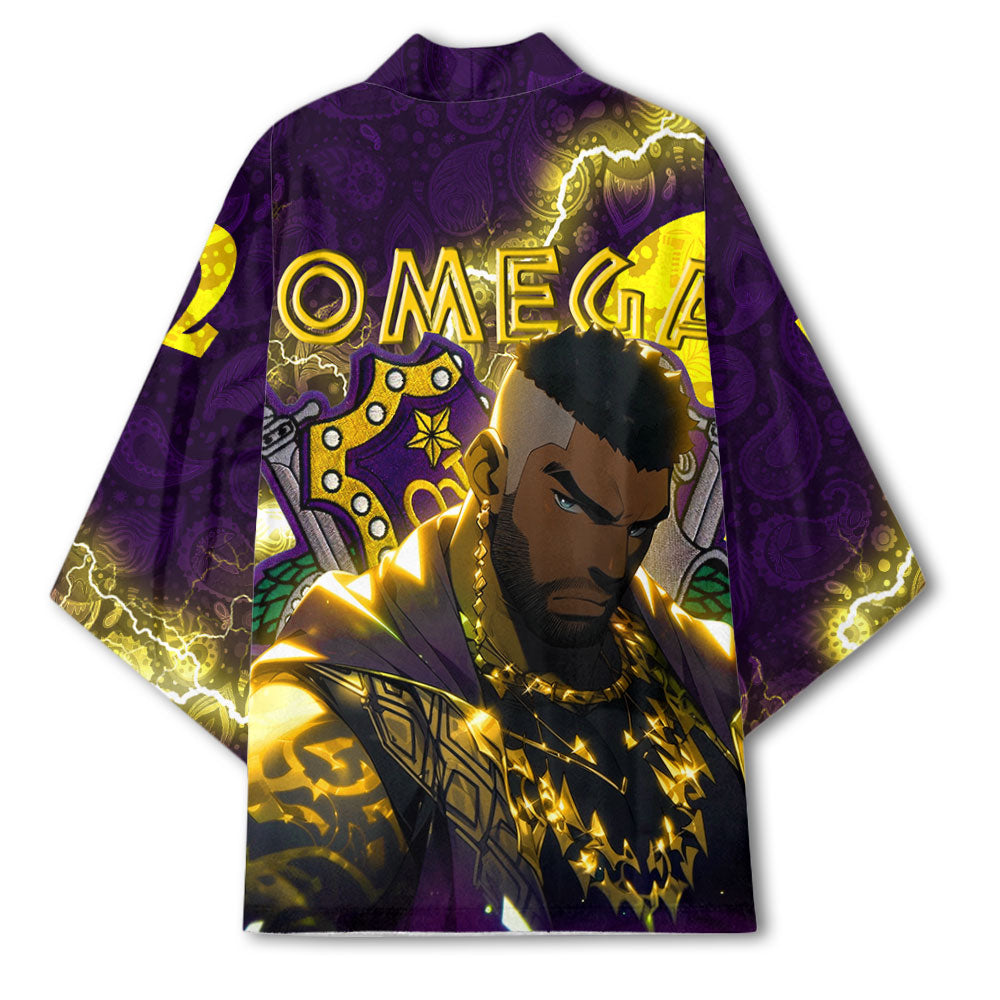 Fraternity Kimono - Omega Psi Phi Bulldog Kimono Thunder Style