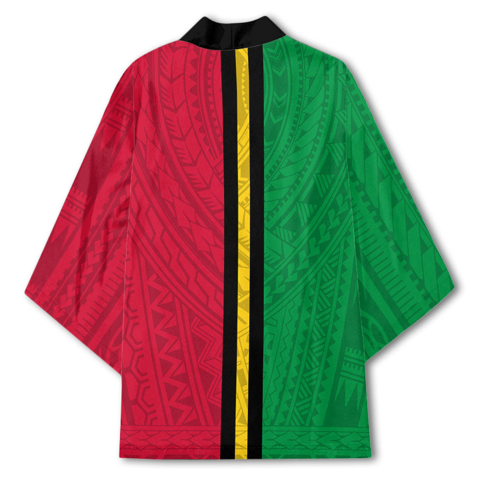 Vanuatu Kimono Polynesian Flag Style