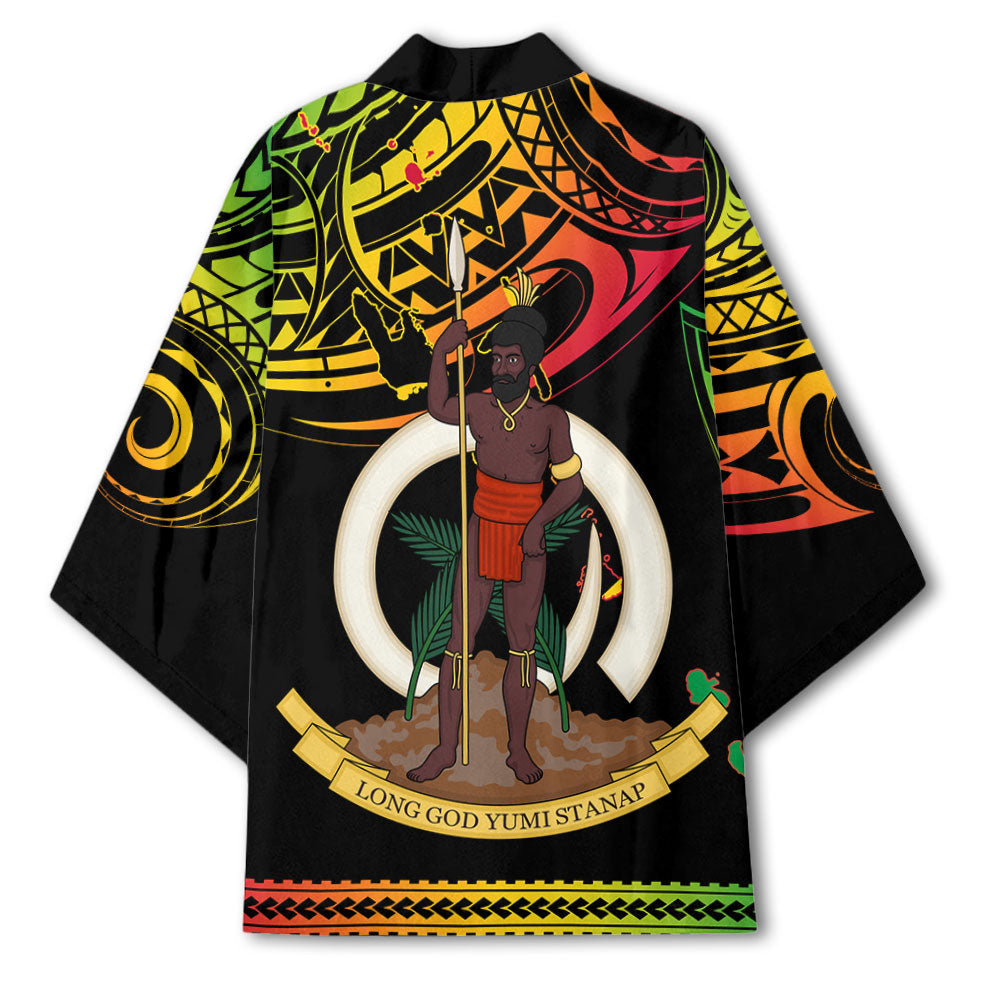 Vanuatu Proud To Be Ni-Van Kimono Coat Of Arms Reggae Style