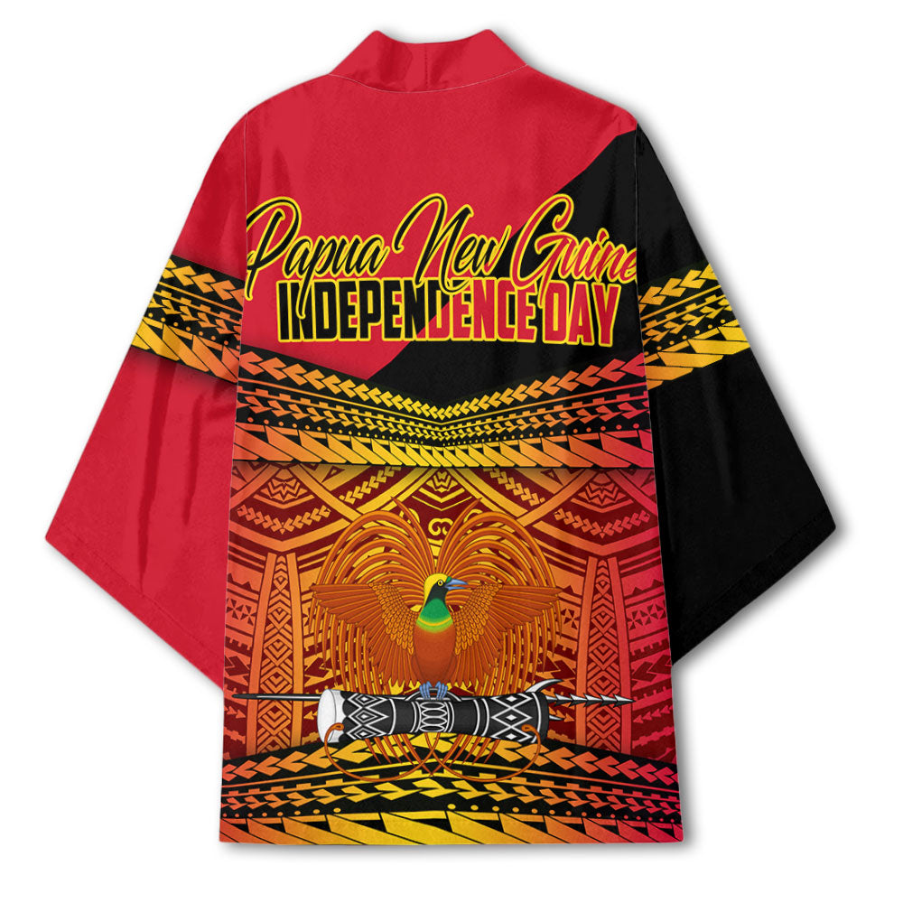 Papua New Guinea Independence Day Kimono PNG Emblem Style