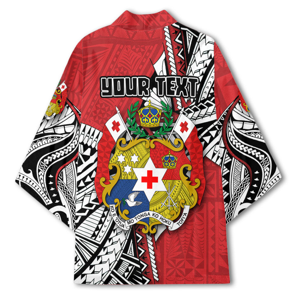 Custom Tonga Vava'u Lahi Coat Of Arms Kimono