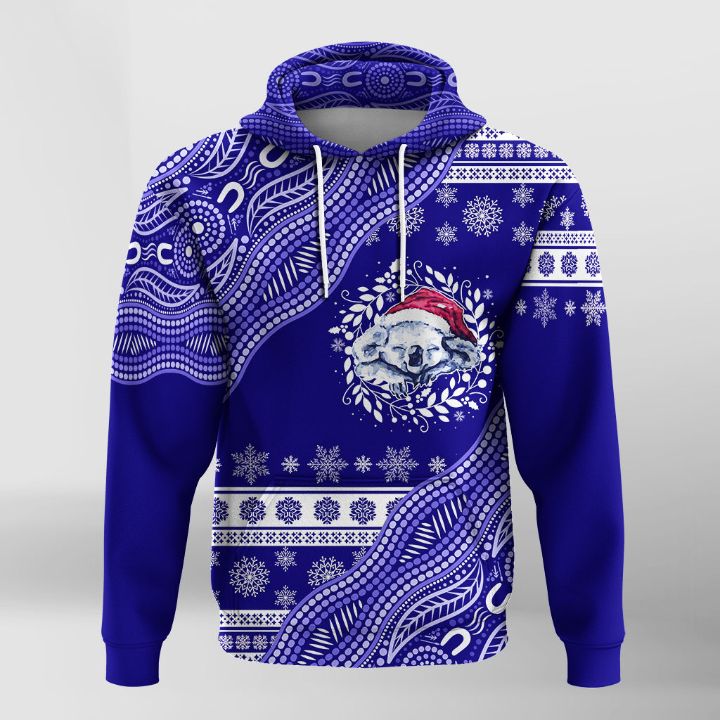 Australian Koala Aboriginal Art Mix Snow Pattern Christmas Hoodie