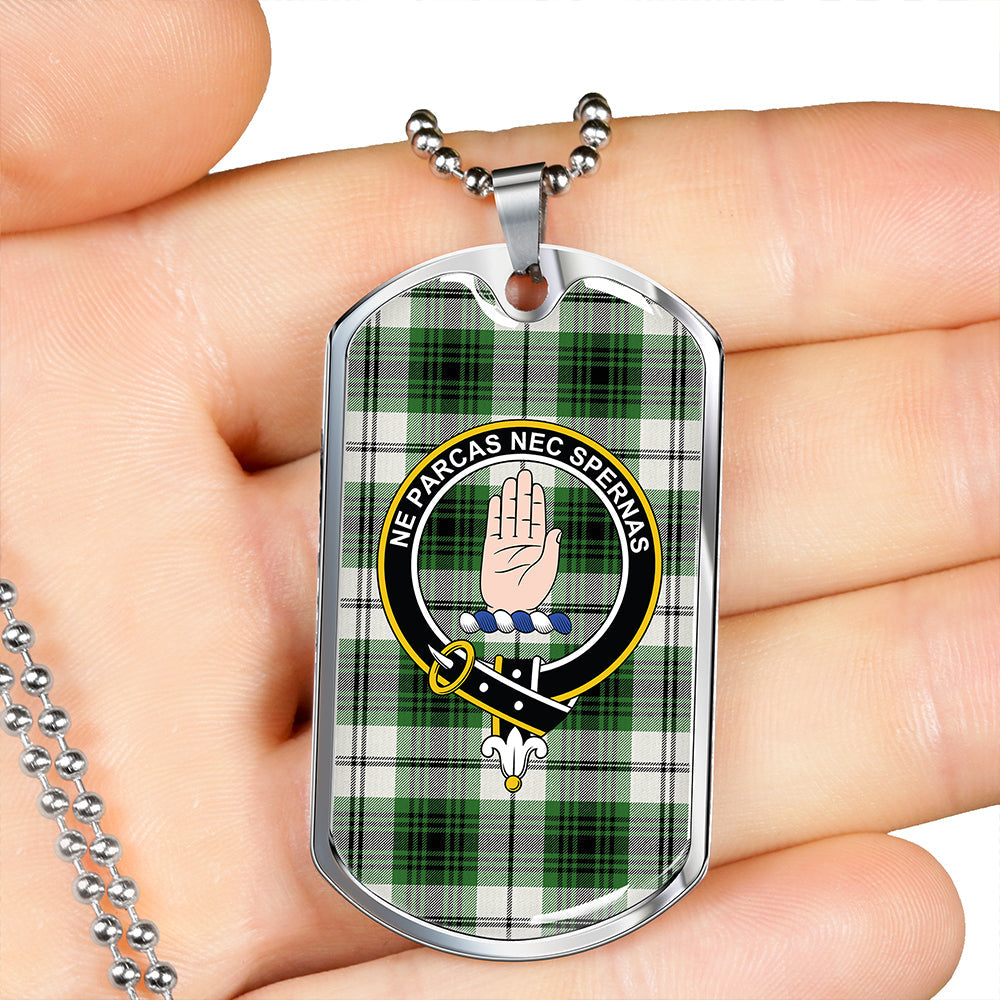 Lamont Dress Ancient Clan Badge Classic Tartan Dog Tag Necklace