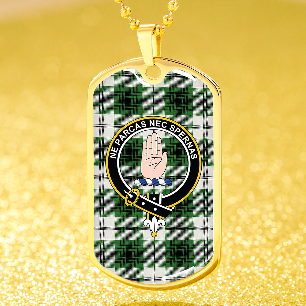 Lamont Dress Ancient Clan Badge Classic Tartan Dog Tag Necklace