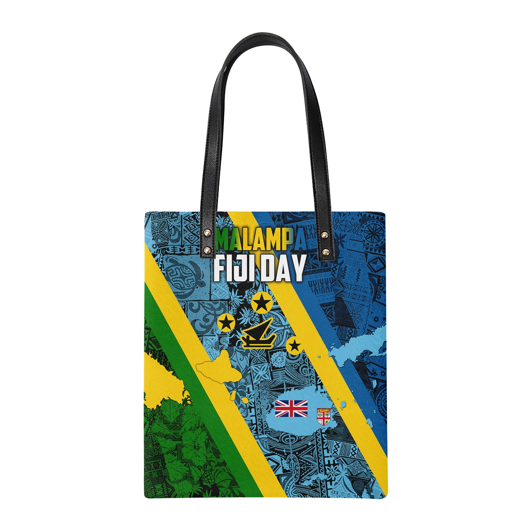 Malampa Fiji Day Leather Ordinary Tote Bag