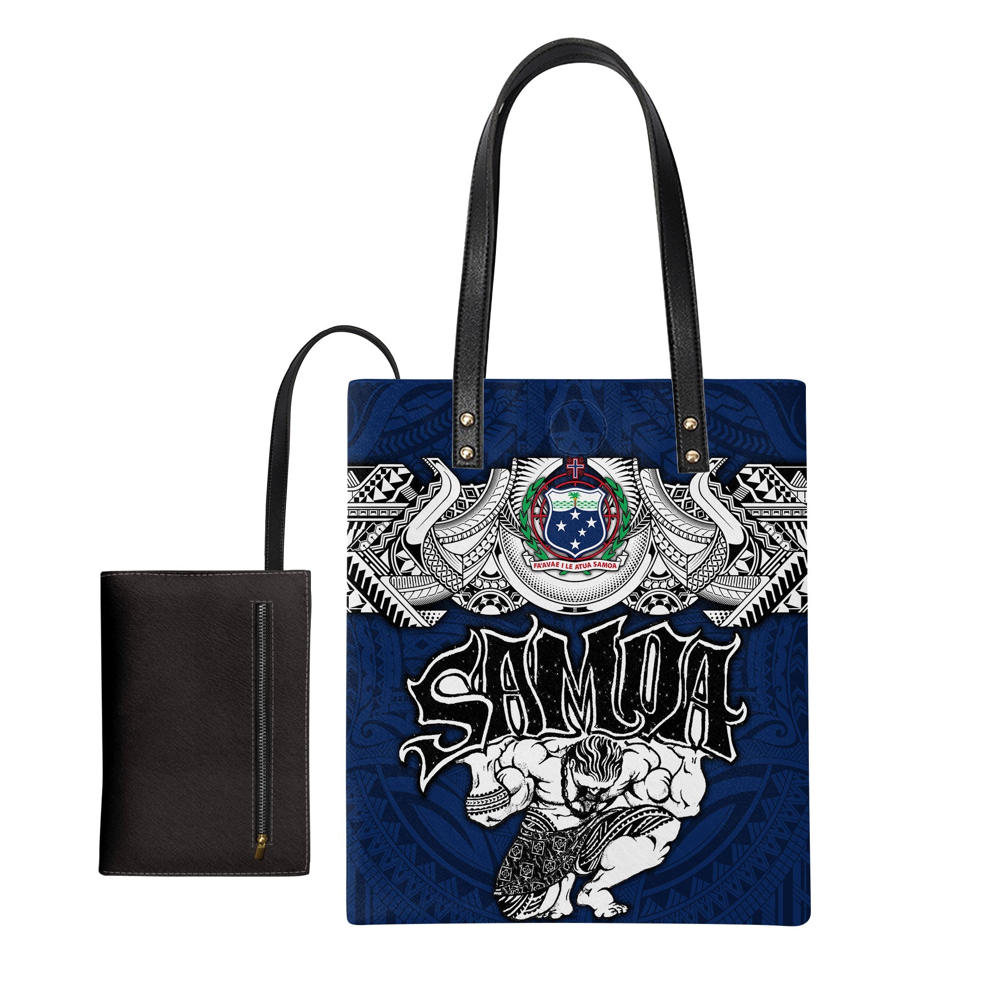 Samoa Warrior Leather Ordinary Tote Bag