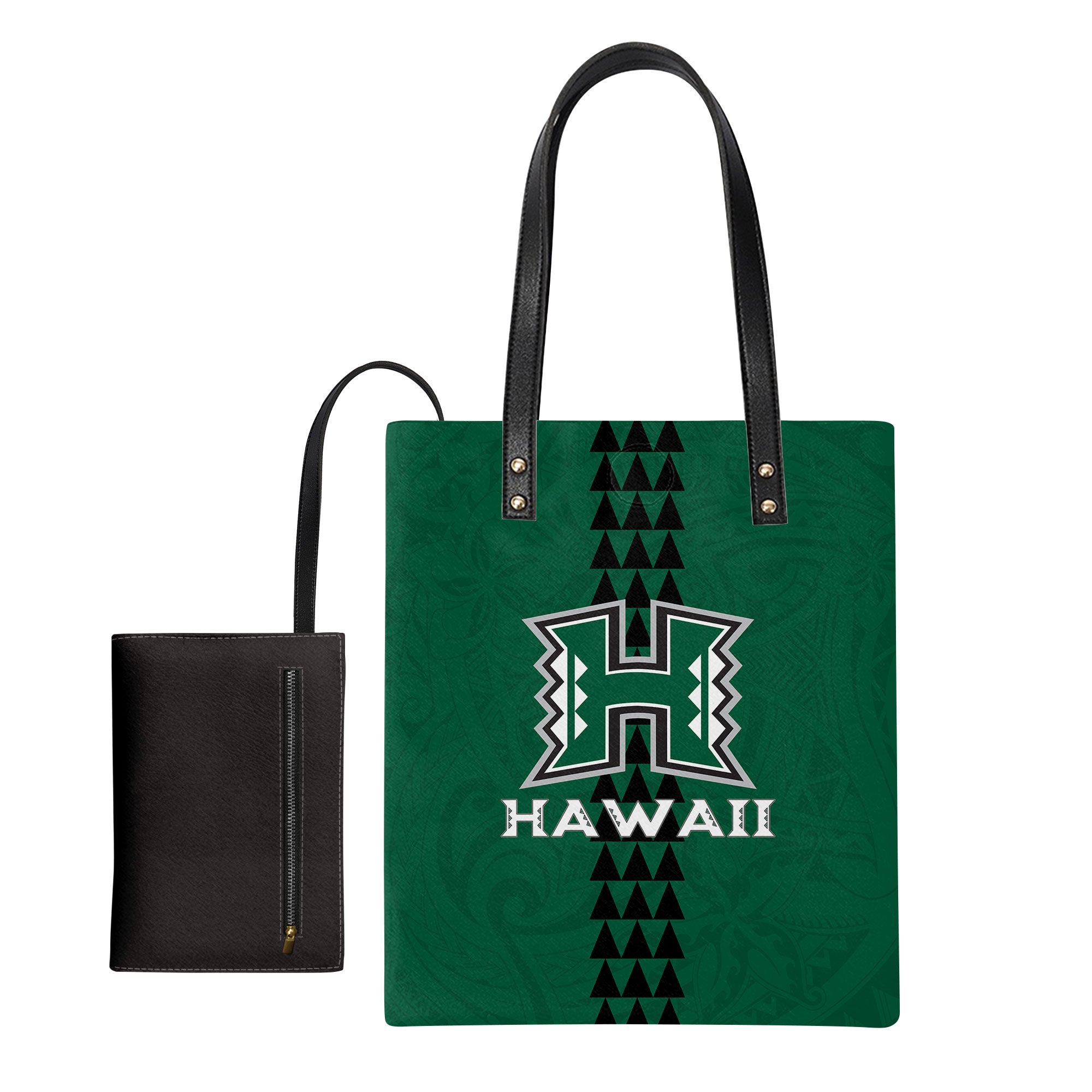 Hawaii Rainbow Warriors Rugby Leather Ordinary Tote Bag