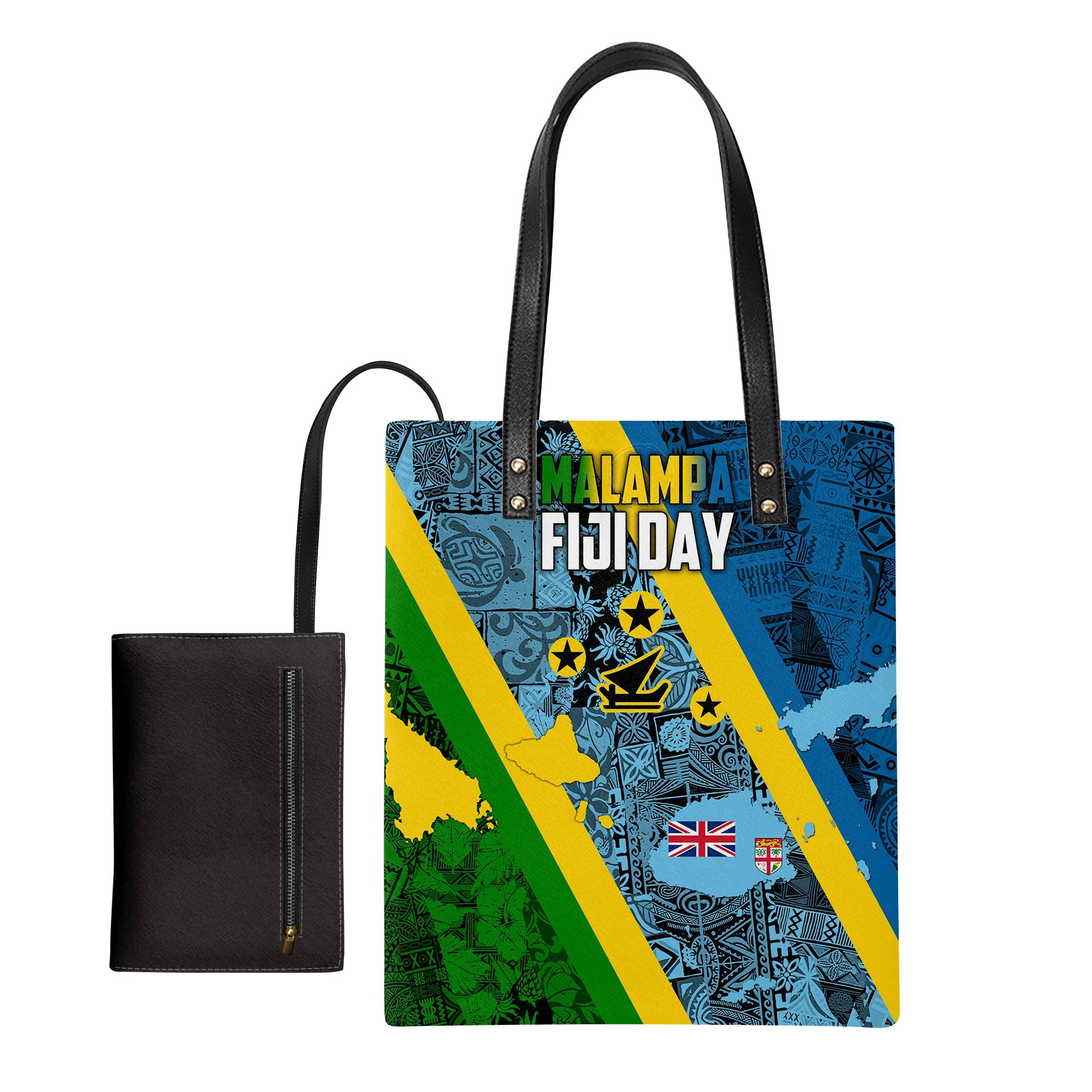 Malampa Fiji Day Leather Ordinary Tote Bag