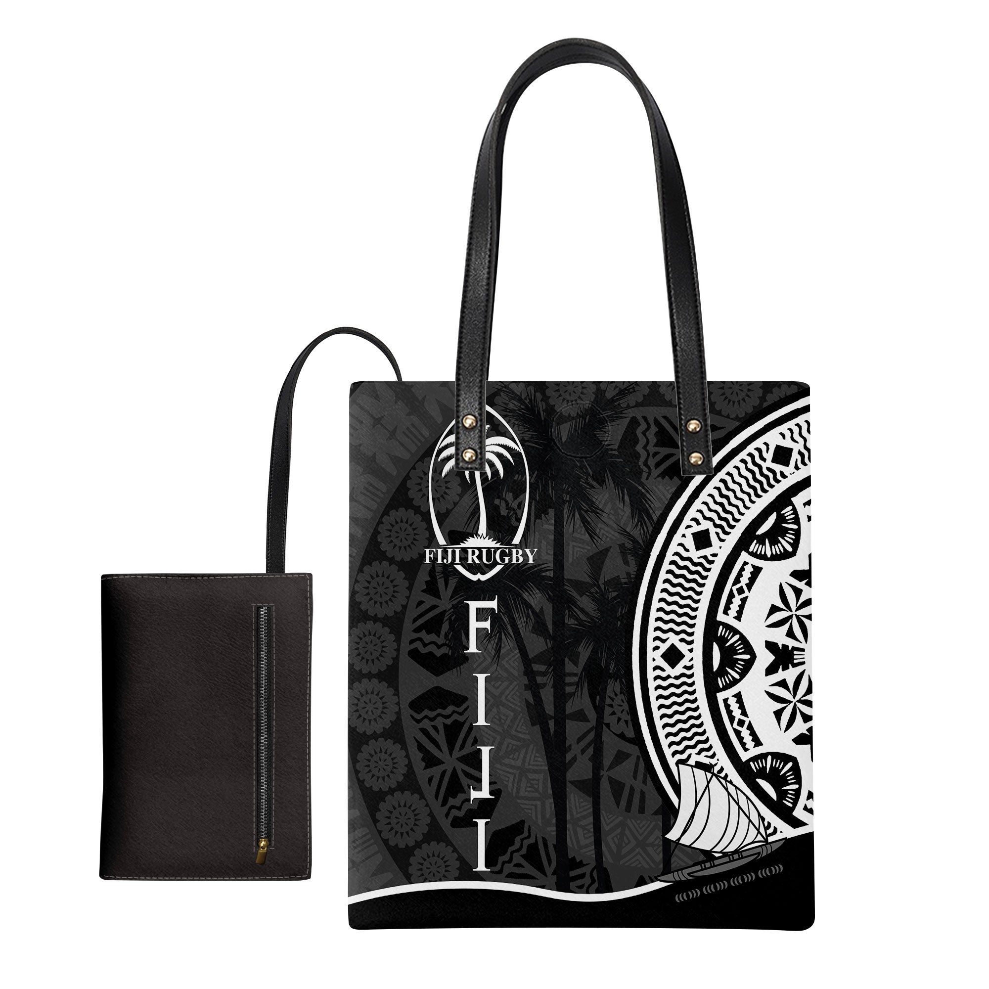 Fiji Rugby Leather Ordinary Tote Bag